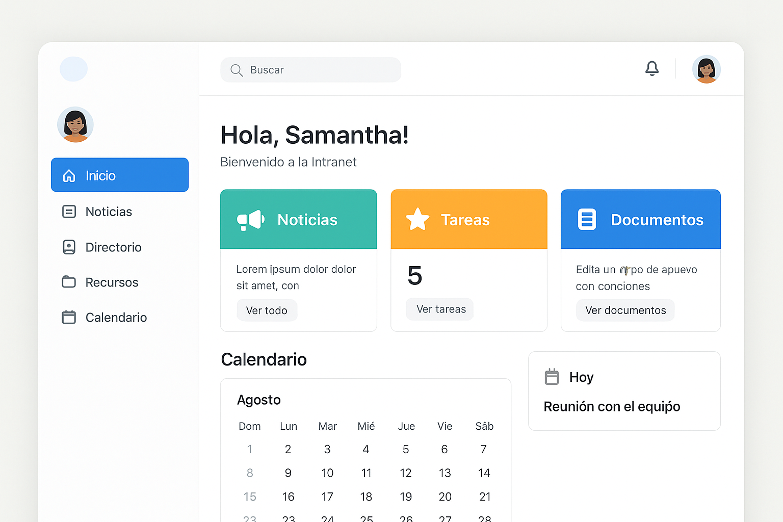 Rediseño de Intranet COMPAS